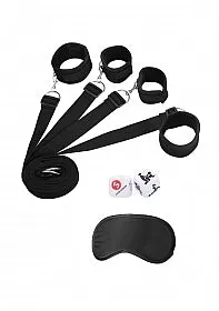 Anal Ouch Black White Bed Binding Restraint System