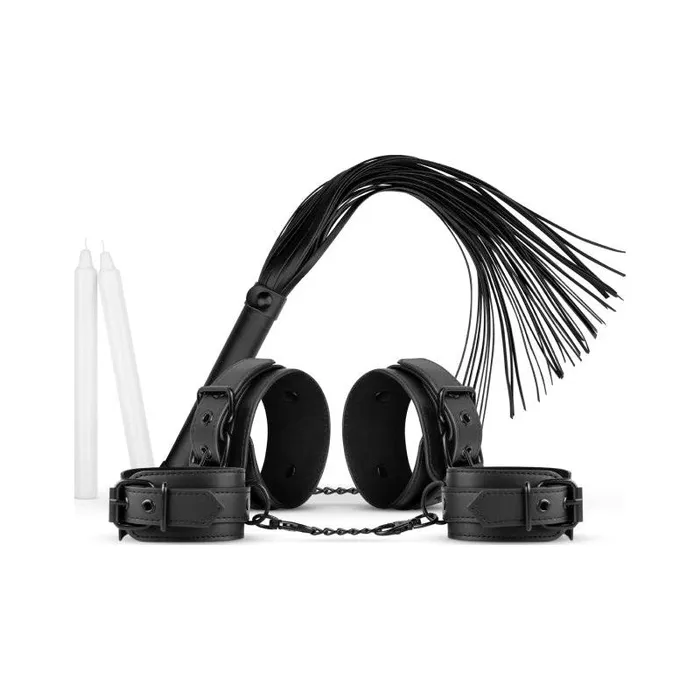 Anal Bedroom Fantasies Kinky Bondage Set 5 Pc Black