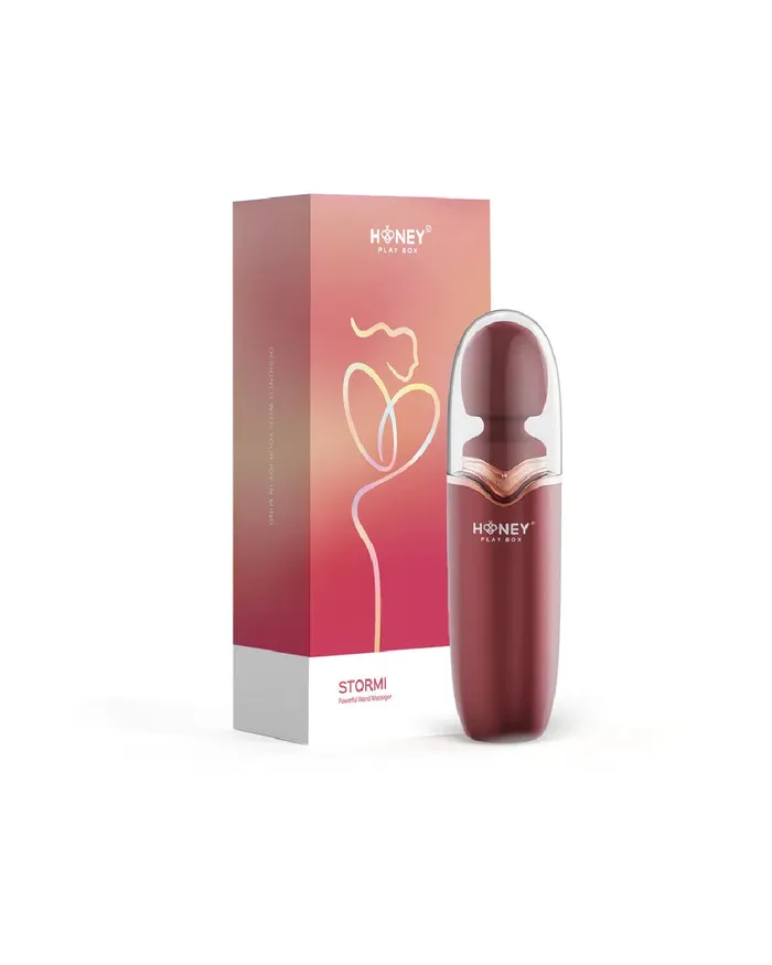 Honey Play Box Stormi Powerful Heating Wand Vibrator with Charging Case Female Sex Toys