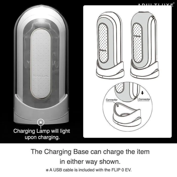 TENGA Male Sex Toys Tenga Flip Zero White Vibrating Masturbator