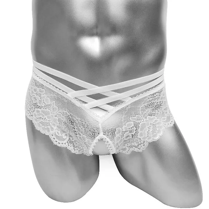Sexy Mens Transparent Panties With Open Crotch Erotic Male Lace Underwear EVEs SECRETS Male Sex Toys