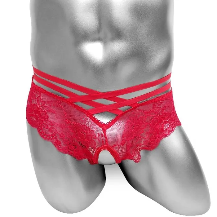 Sexy Mens Transparent Panties With Open Crotch Erotic Male Lace Underwear EVEs SECRETS Male Sex Toys